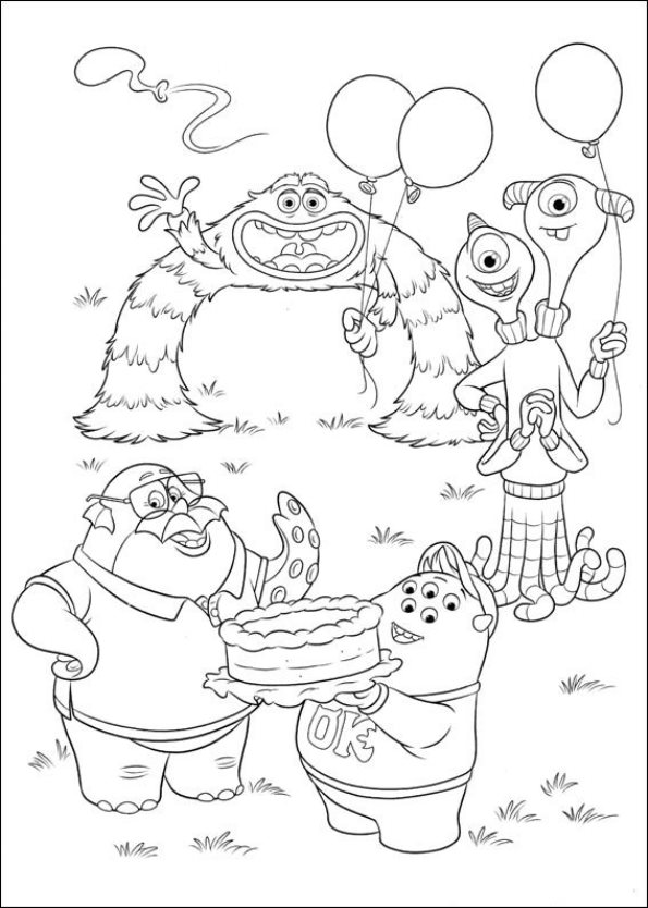 Monsters U Coloring Pages n 45 coloring pages of monsters Monsters U Coloring Pages n 45 coloring pages of monsters